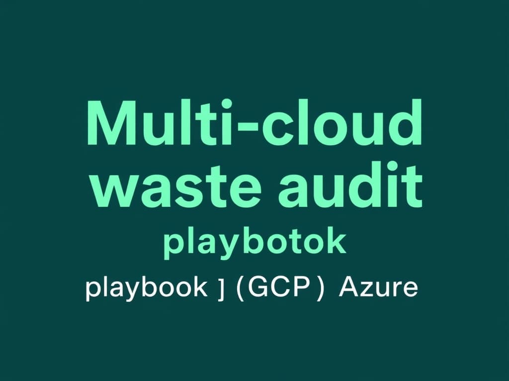 Multi-cloud waste audit playbook: a hand-on-keyboard pass for AWS, GCP and Azure — cover